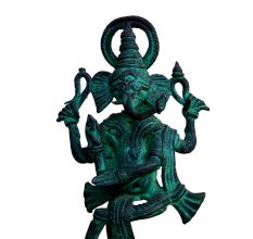 Brass Ganesha (Ht- 6.7 Inches)