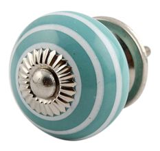 Sea Green White Knob