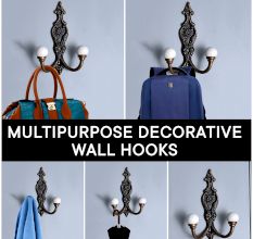 Solid White Ceramic Iron Hooks