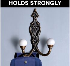 Solid White Ceramic Iron Hooks