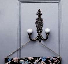 Solid White Ceramic Iron Hooks