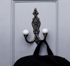 Solid White Ceramic Iron Hooks