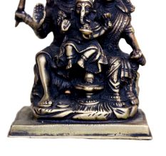 Brass Shiv Parvati (Ht-5.5 Inches)