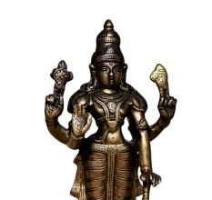 Brass Vishnu (Ht-9.25 Inches)