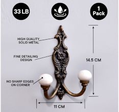 Solid Cream Ceramic Iron Hooks