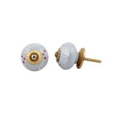 Light Grey Lotus Knob