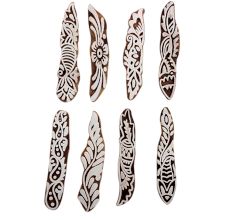 Set of 8 Piece New Mix Wooden Printing Block