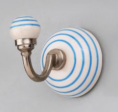 White Turquoise Strip Hooks