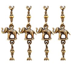 Elephant And Peacock Metal Swing Chain
