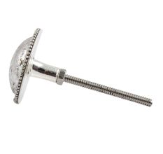 Silver Wheel Floral Metal Drawer Knobs Online