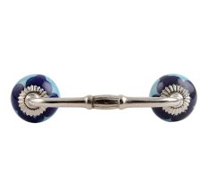 Blueanemone Flower Ceramic Bridge Handle