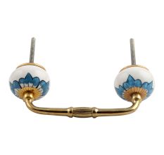 Divine Floral Ceramic Bridge Handle