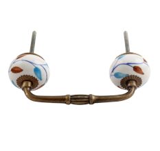 Pastele Floral Ceramic Bridge Handle