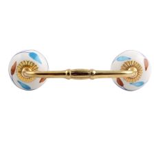 Pastele Floral Ceramic Bridge Handle