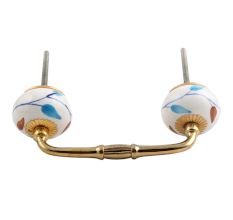 Pastele Floral Ceramic Bridge Handle