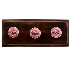 Paris Pink Flat Wooden Hooks
