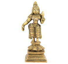 Bronze Standing Statue of Goddess Lakshmi