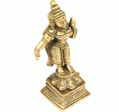 Bronze Standing Statue of Goddess Lakshmi
