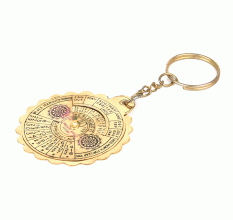 Brass Engraved 40 Years Calendar Key Chains