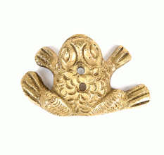 Brass Frog Statue Good Luck Charm