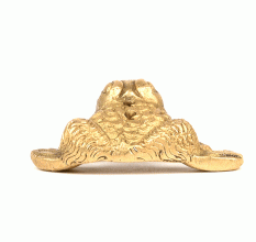 Brass Frog Statue Good Luck Charm