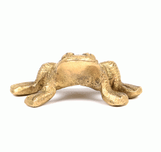 Brass Frog Statue Good Luck Charm