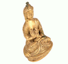Buddhist Decor Brass Art Thinking Buddha Statue