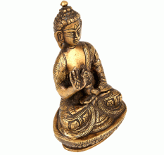 Brass Made Meditating Buddha Statues