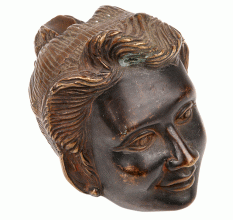 Bronze Black Boy Face Ashtray Ash Holder