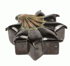 Bronze Jewellery Box in Flower Shaped form