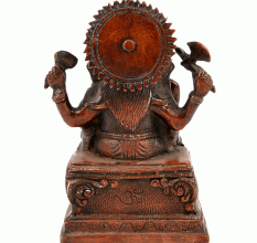 Seated Bronze Elephant God Ganesh Statue