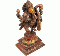 Bronze Ganesh Statue with Lakshmi