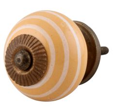 Mustard Knob White Stripes