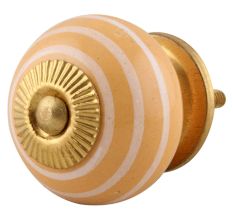 Mustard Knob White Stripes