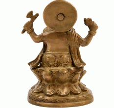 Brass Elephant Headed God Ganesh Statue