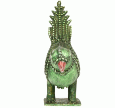 Great Bronze Parrot with Excellent Patina