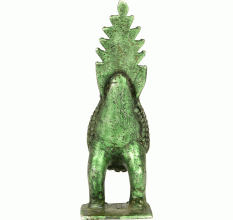 Great Bronze Parrot with Excellent Patina