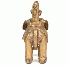 Bronze Elephant with Mahout