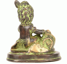Baby Krishna Statue Brass Idol Hindu Art Sculpture