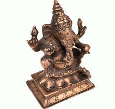 Good Luck Ganesha Brass Sculpture