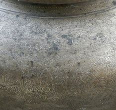 Bronze Hand Carved God Figure Rare Pot Holy Water Pot