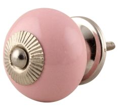 Pink Round Ceramic Knob