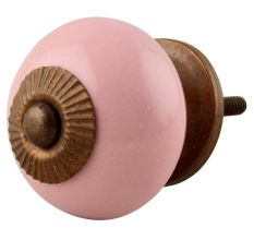 Pink Round Ceramic Knob