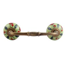 Garden Bouquet Ceramic Bridge Handle