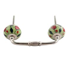 Garden Bouquet Ceramic Bridge Handle