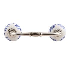 Festive Floral Ceramic Bridge Handle