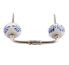 Festive Floral Ceramic Bridge Handle