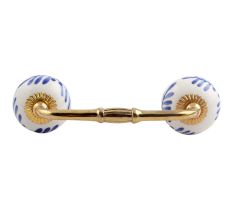 Festive Floral Ceramic Bridge Handle