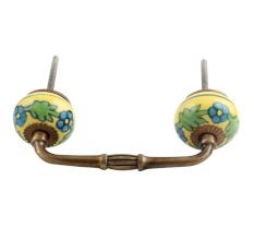 Forest Bouquet Ceramic Bridge Handle