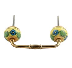 Forest Bouquet Ceramic Bridge Handle